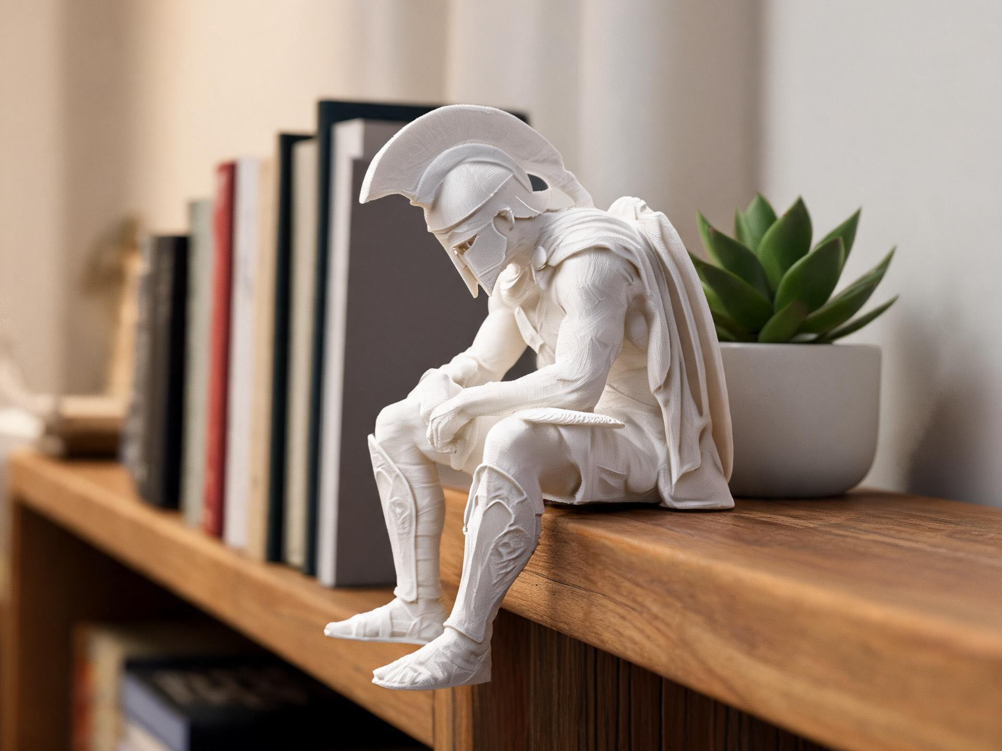 Sad Achilles - The Odyssey - Edge Sitting Figurine