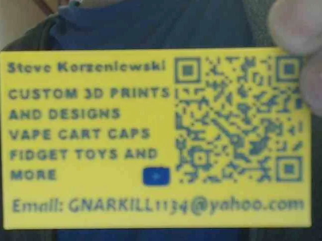 Business Card With QR CODE and Contact info 