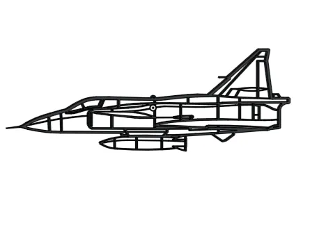 SAAB JA37 Viggen Wall Decoration