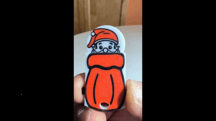 Père Noël - jeton de caddie