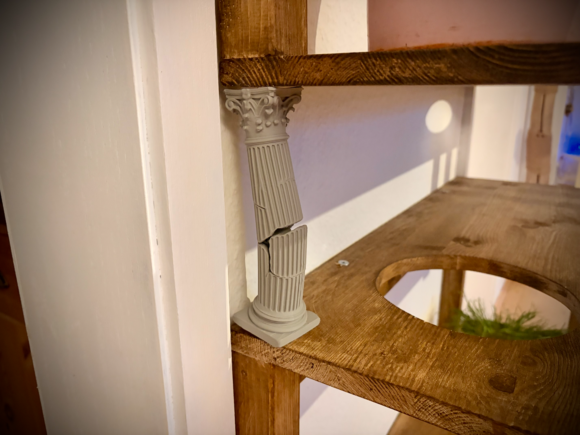 Broken Ancient Column - Crooked Shelf Fix