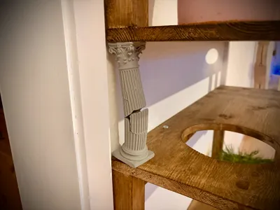 Broken Ancient Column - Crooked Shelf Fix