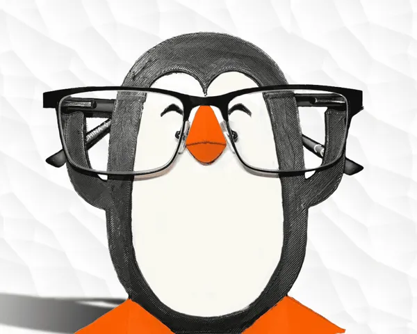 Support à lunettes pingouin