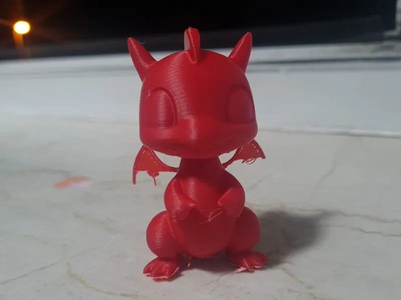 Cute Multicolor Baby Dragon – 3D Printable Figure