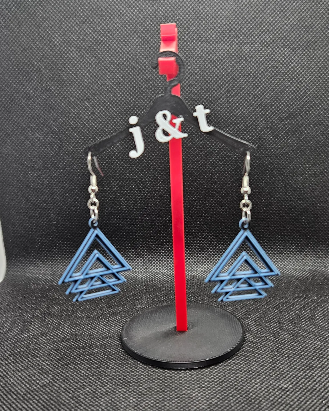 triple Triangle earrings view 2