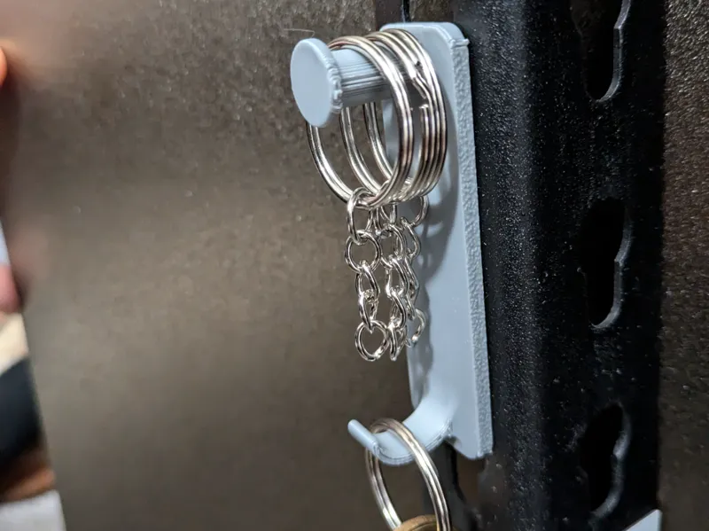 Shelving rack hooks