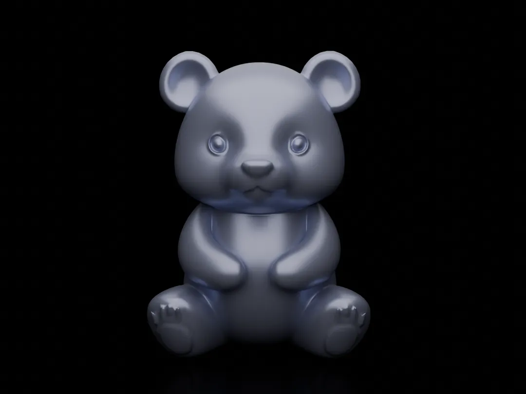 Panda assis