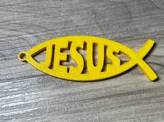 Jesus Fish Keychain