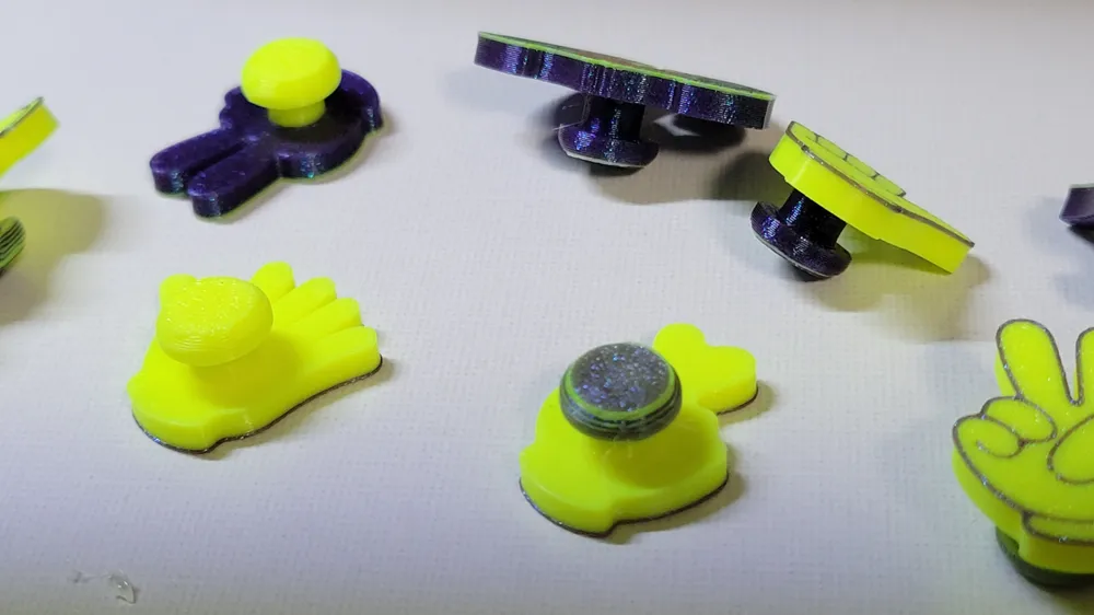 Crocs Jibbitz Set, Groovy Hands by kabendesign MakerWorld