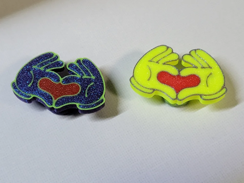 Crocs Jibbitz Set, Groovy Hands by kabendesign MakerWorld