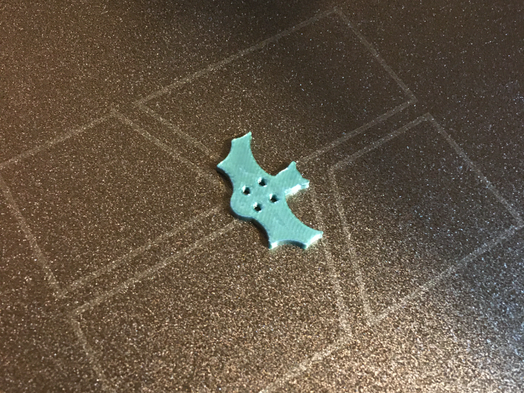 Bat shaped 4 hole buttons