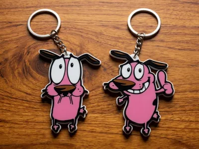 Courage the Cowardly Dog Keychains