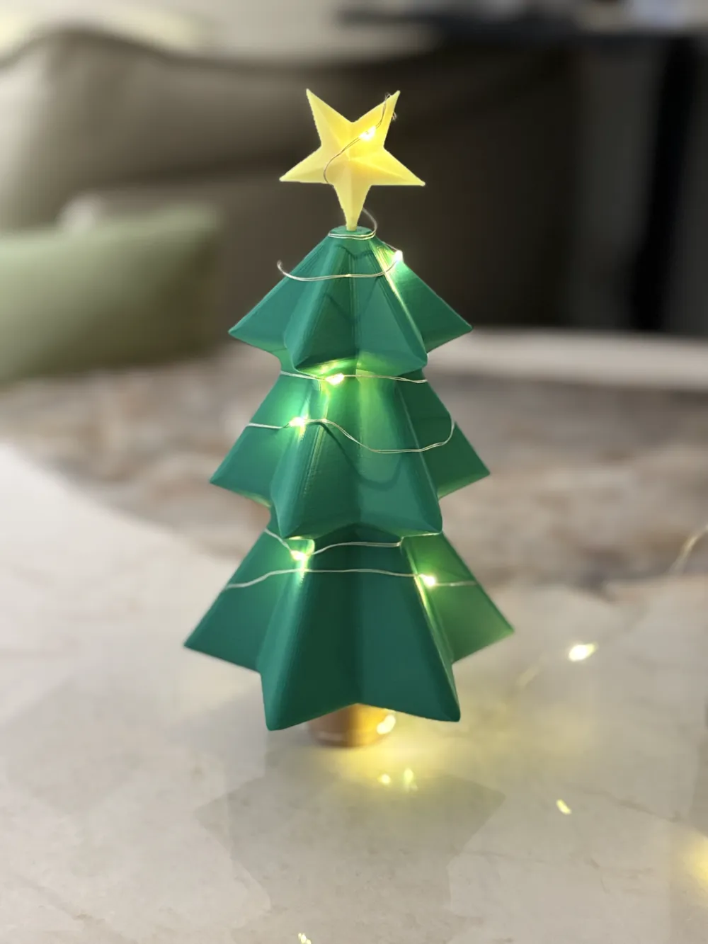 Miniature model christmas trees