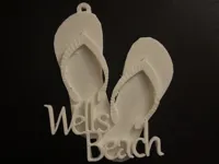 Porte-clés tong plage de Wells — photo 1