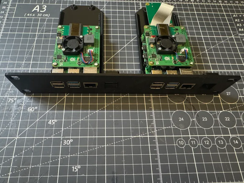 Dual RPI4 PiKVM 10" rack mount 1U