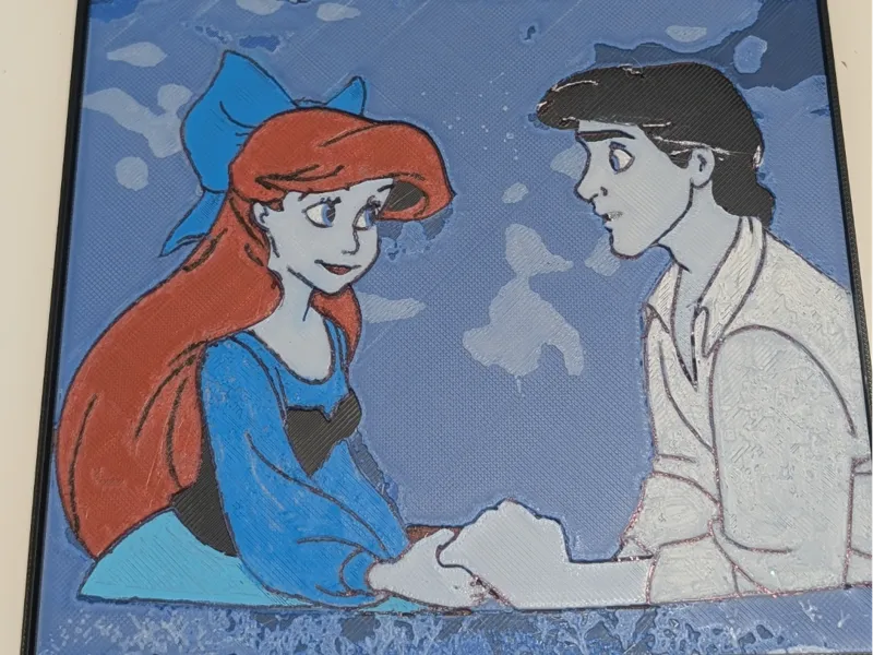 Ariel and PrinceEric (The Little Mermaid) Hueforge