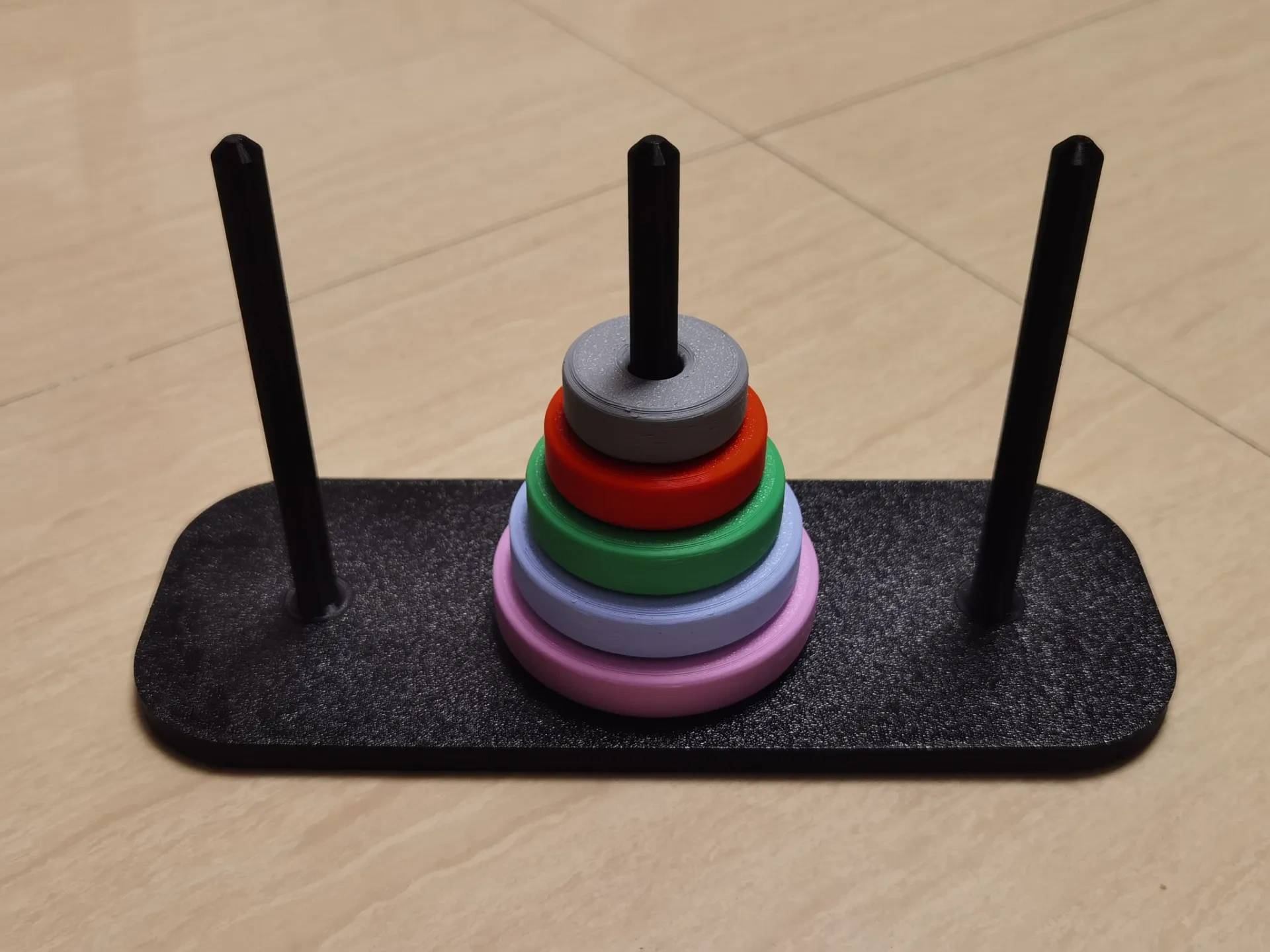 Miniatura 2 do modelo 3D 益智游戏-汉诺塔