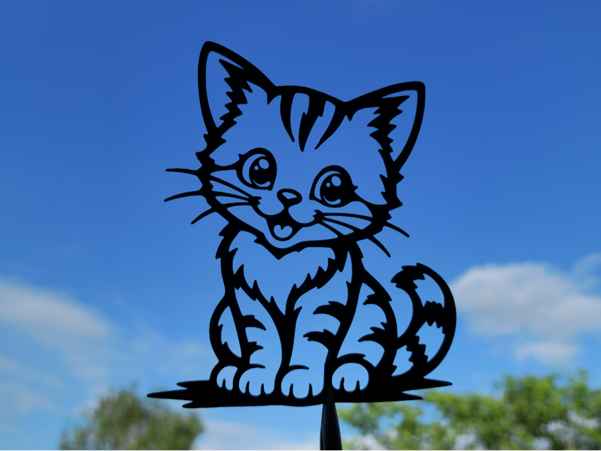Cute Kitten 2D Wall Art