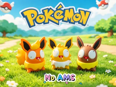 Pokemon Jolteon Wise Pokémon Jolteon multi-color segmented parts (no ams)