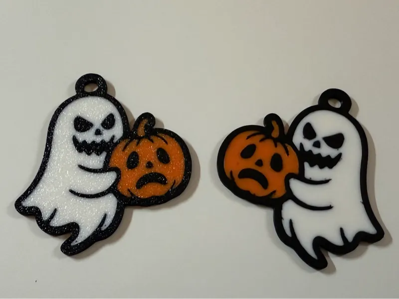 Halloween Spooky Ghost Keychain
