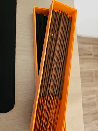 Stackable incense stick storage box