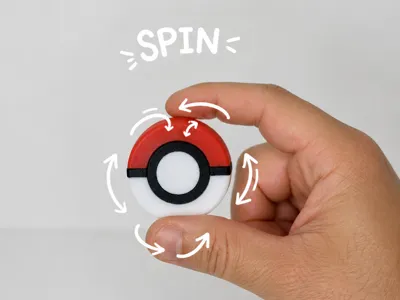 PokeBall spinning fidget