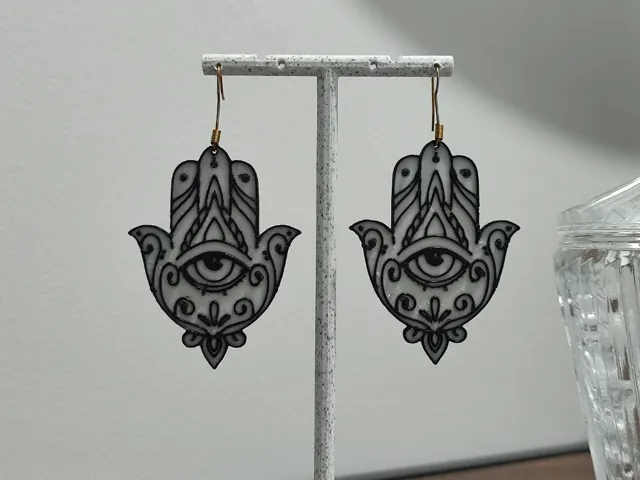 Aretes Hamsa Étnica