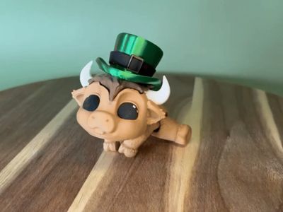 Lucky the Cow - Articulated St Patrick's Day