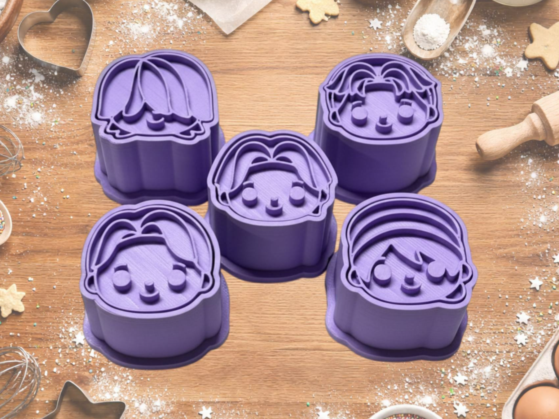KPOP Saja Boys-Set of 5 Brigadeiro Ejector Molds