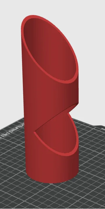 Pipe insulation cutting template (62mm)
