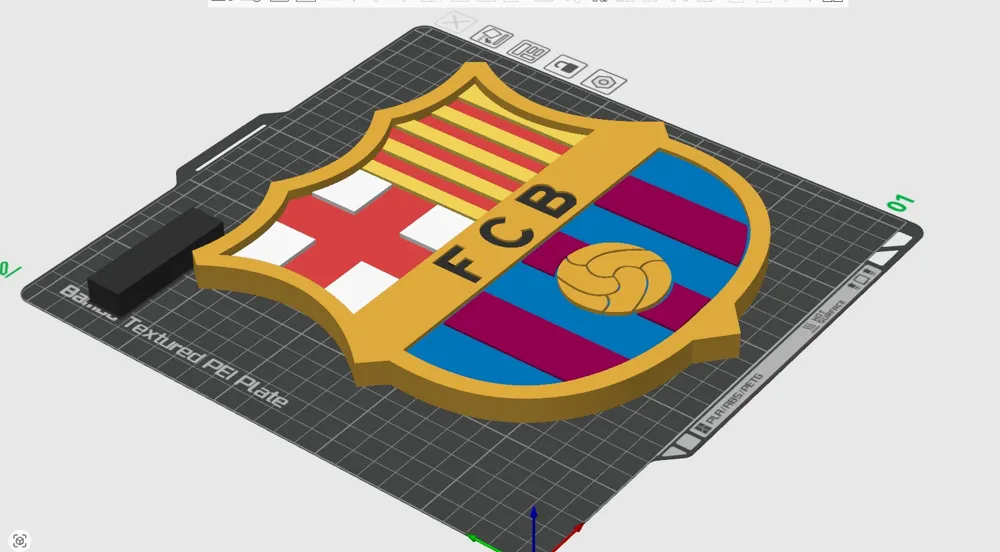 Remix FC Barcelona shield - Free 3D Print Model - MakerWorld