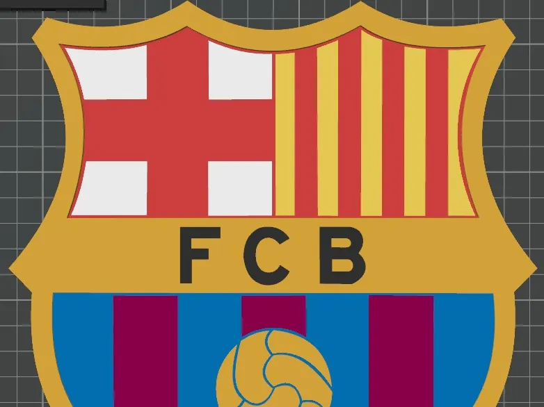 Remix FC Barcelona shield - Free 3D Print Model - MakerWorld