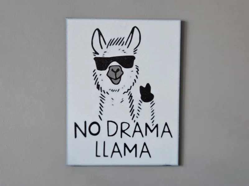 No drama lama plate