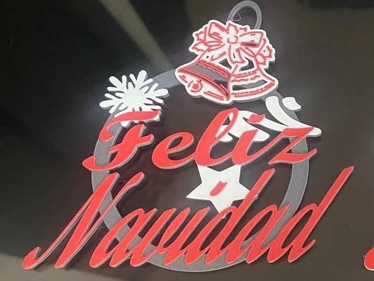 esfera feliz navidad