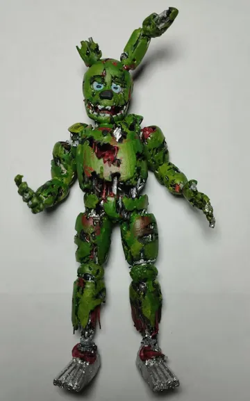 Figura decorativa: FNAF Springtrap Articulated Display Figure — vista de referencia 4