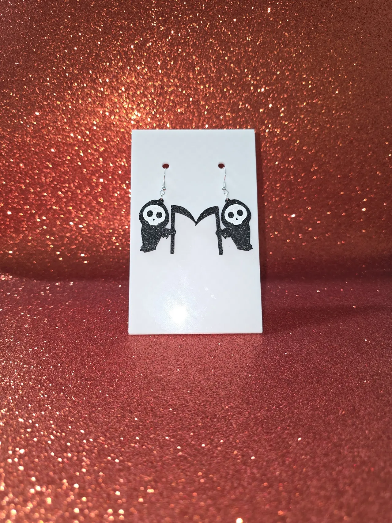 Halloween Reaper earrings view 2
