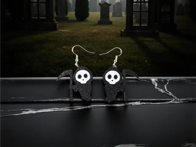 Halloween Reaper earrings