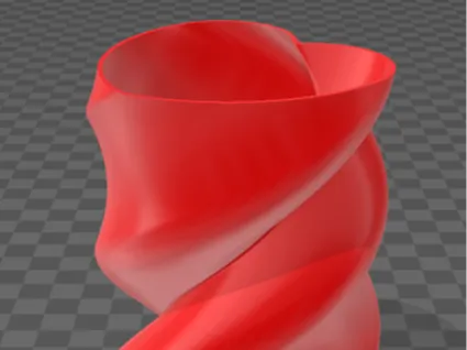 Twisted Heart Vase