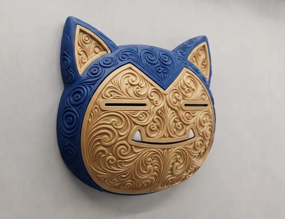 Snorlax - Wandkunst - Pokémon Fan-Art – Kostenloses 3D-Druckmodell ...