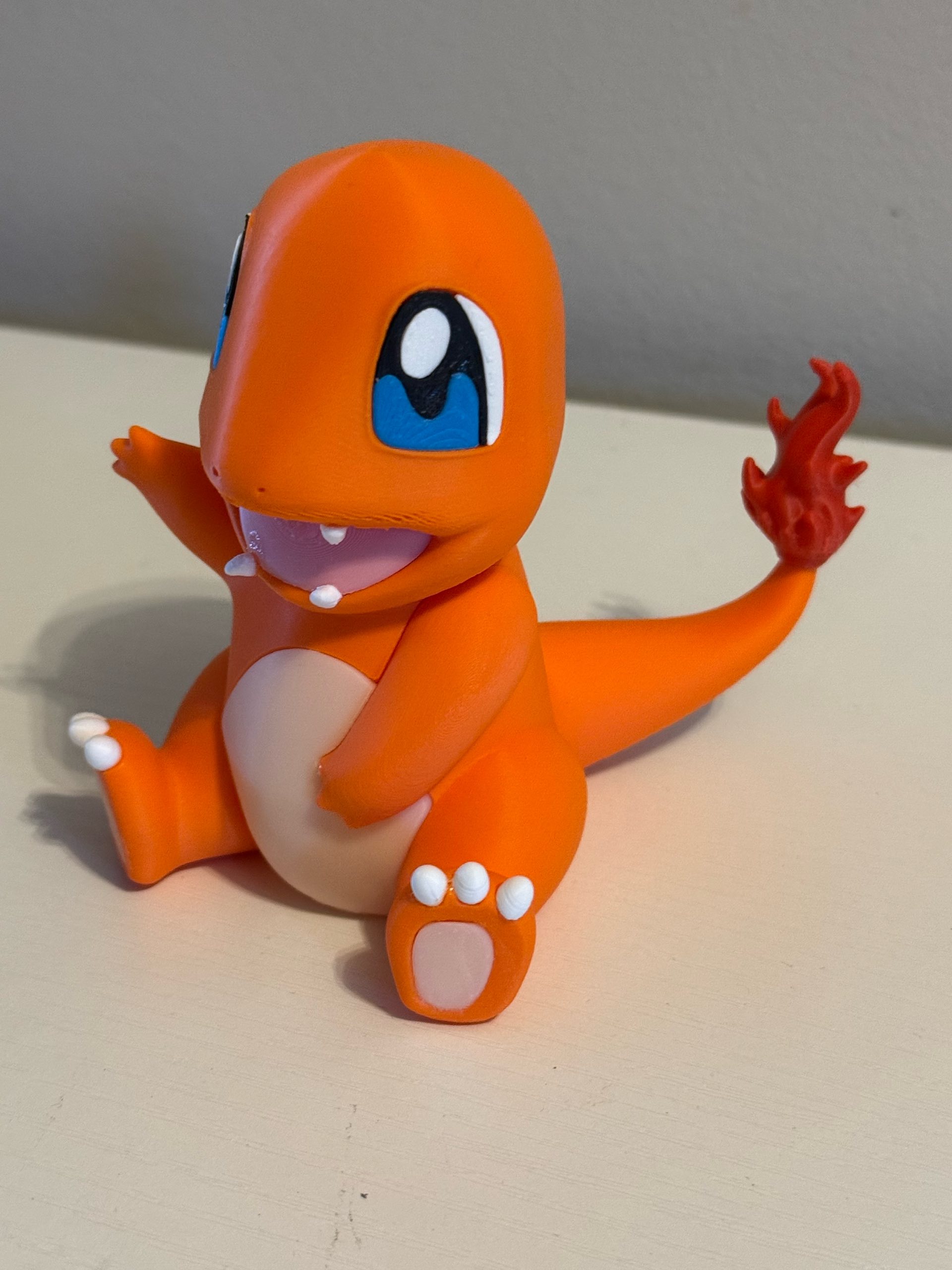 Miniatura 3 do modelo 3D 小火龙 ヒトカゲ Charmander 多色拆件打印（无需ams）