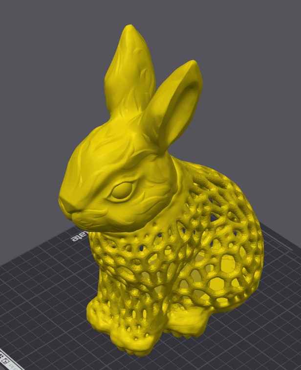 Miniatura 3 do modelo 3D Easter Bunny voronoi