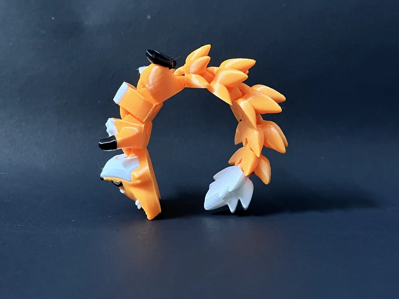 Fluffy Tail Cute Flexi Fox with - Toy / Keychain view 3