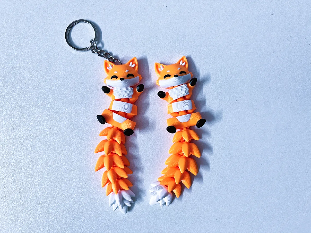 Fluffy Tail Cute Flexi Fox with - Toy / Keychain view 4