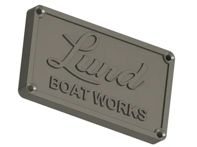 Lund Boat Works Plaque