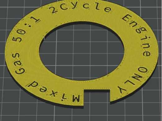 Mixed Fuel/Gas Collar 50:1 Mix Ratio