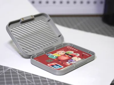 Minimalist Slotted Card Case