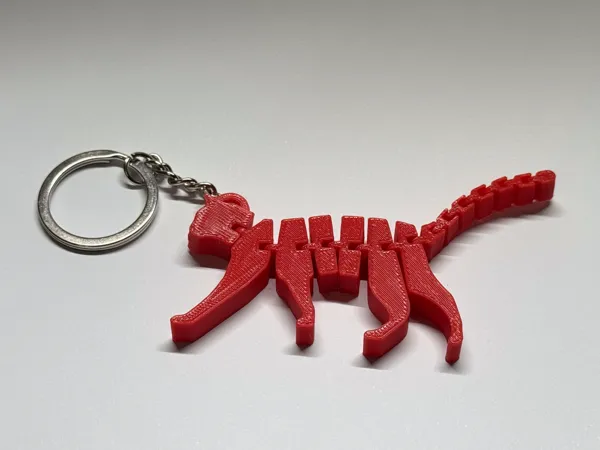 Porte-clés chat articulé