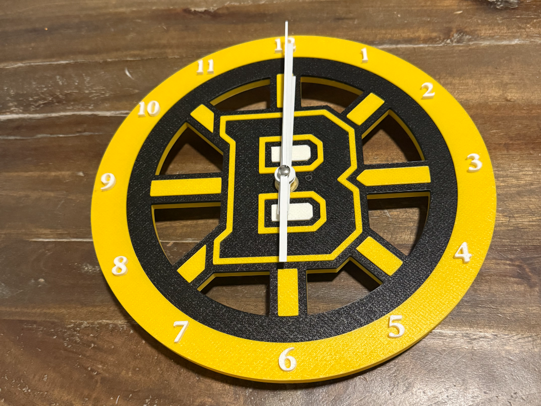 Boston Bruins Clock 9 inch
