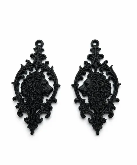 Victorian Lion Earrings view 4