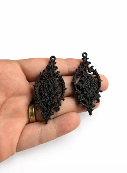 Victorian Lion Earrings view 3